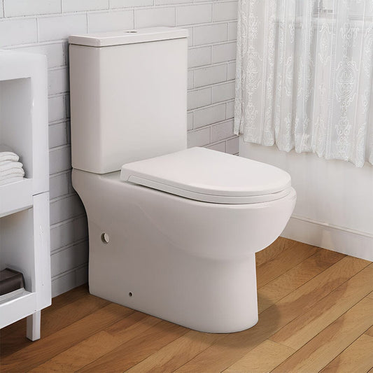 63cm D Comfortable 2 - Piece Elongated Toilet with Dual Flush - House Comfort