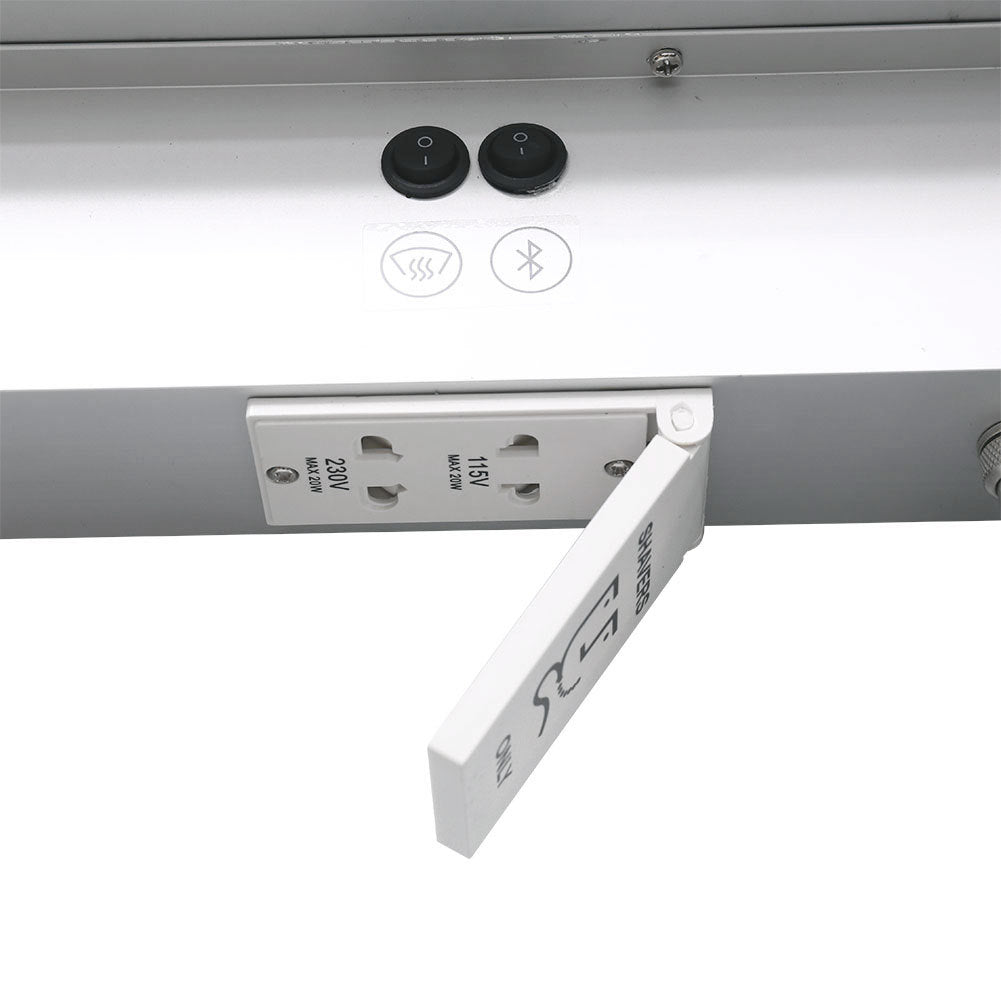 65*60cm LED Mirror Cabinet with Bluetooth Double Door - House Comfort