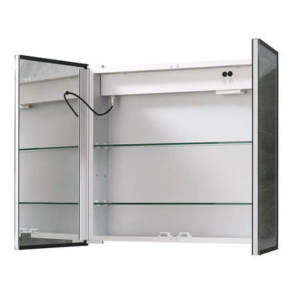 65*60cm LED Mirror Cabinet with Bluetooth Double Door - House Comfort