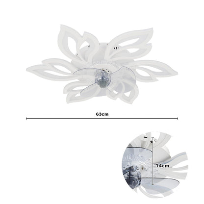 65cm Dia. Modern Flower Shape Ceiling Fan with Light - House Comfort