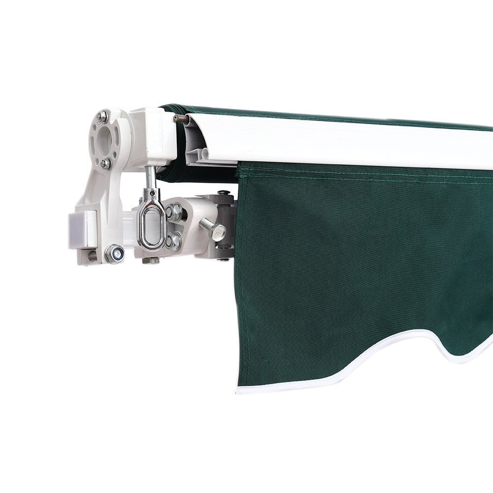 6ft/ 8ft/ 9ft/ 11ft/ 13ft Outdoor Retractable Patio Awning Canopy for Window and Door Green - House Comfort