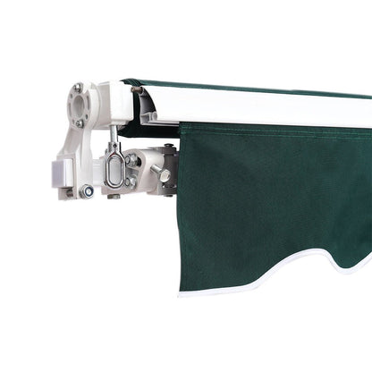 6ft/ 8ft/ 9ft/ 11ft/ 13ft Outdoor Retractable Patio Awning Canopy for Window and Door Green - House Comfort