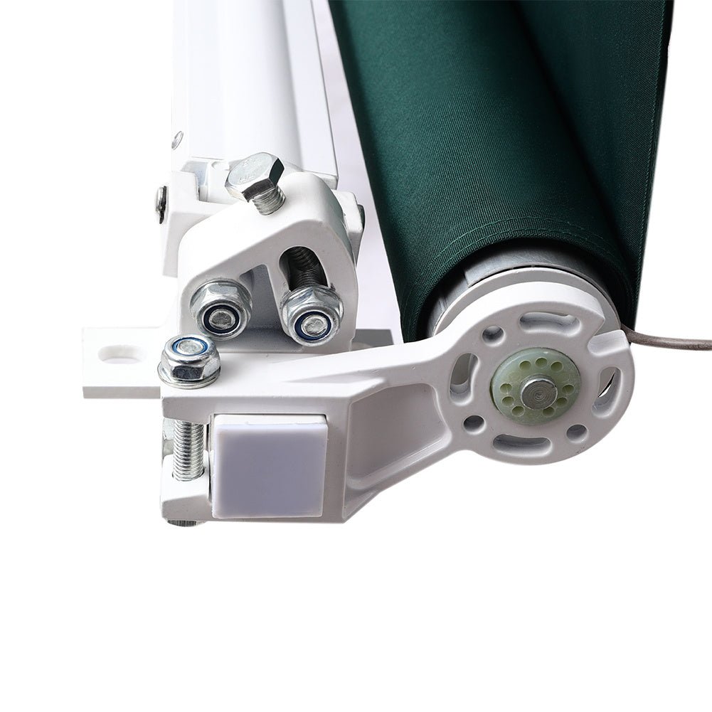 6ft/ 8ft/ 9ft/ 11ft/ 13ft Outdoor Retractable Patio Awning Canopy for Window and Door Green - House Comfort