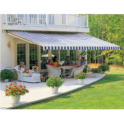 6ft/ 8ft/ 9ft/ 11ft/ 13ft Outdoor Retractable Patio Manual Shelter Awning Canopy for Window and Door - House Comfort