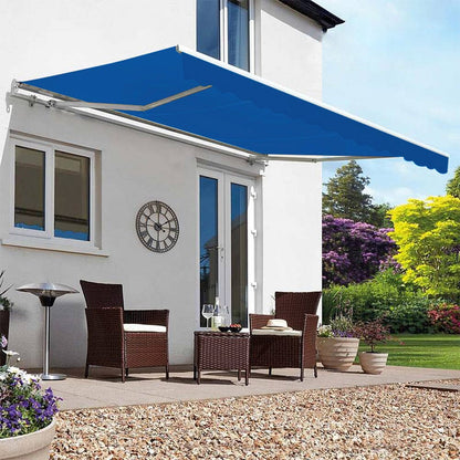 6ft/ 8ft/ 9ft/ 11ft/ 13ft Outdoor Retractable Patio Manual Shelter Awning Canopy for Window and Door - House Comfort