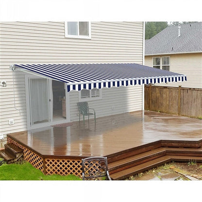 6ft/ 8ft/ 9ft/ 11ft/ 13ft Outdoor Retractable Patio Manual Shelter Awning Canopy for Window and Door - House Comfort