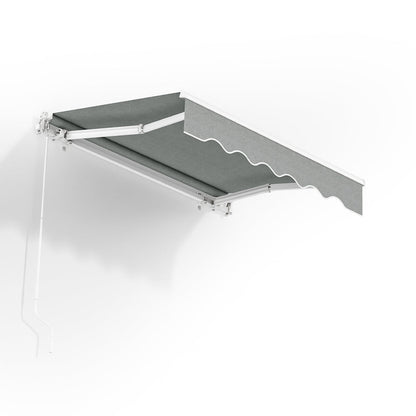 6ft/ 8ft/ 9ft/ 11ft/ 13ft Outdoor Retractable Patio Manual Shelter Awning Canopy for Window and Door - House Comfort