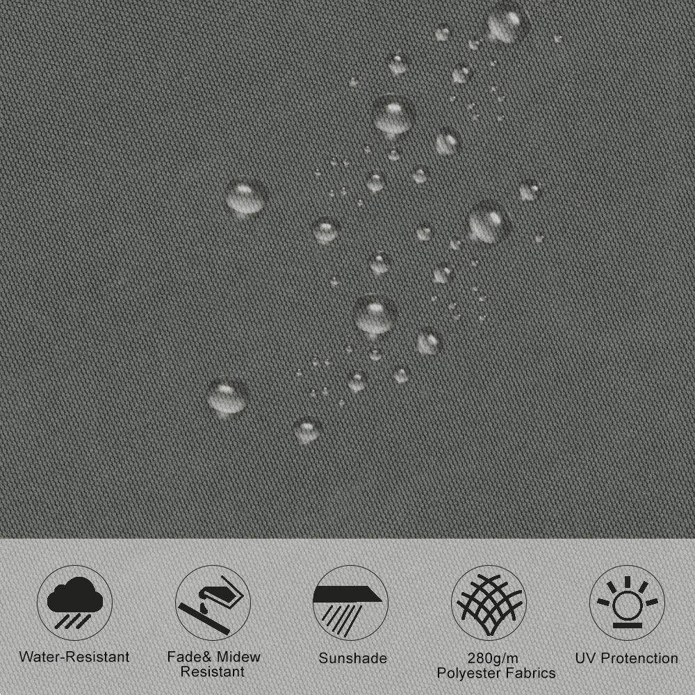 6ft/ 8ft/ 9ft/ 11ft/ 13ft Outdoor Retractable Patio Manual Shelter Awning Canopy for Window and Door - House Comfort