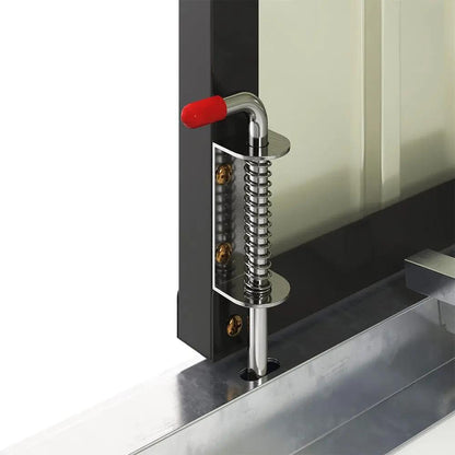 6ft Gardens Plan Galvanized Steel Bicycle Storage Shed Charcoal Black - House Comfort