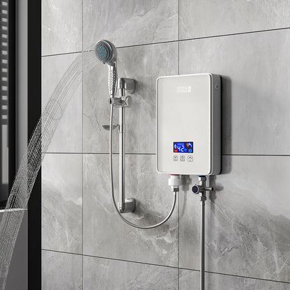 6kW Tankless Electric Water Heater with Shower Head Digital Temperature Display - House Comfort