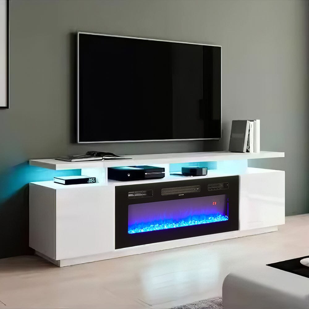 70 inch Elegant and Functional Electric Fireplace TV Stand with Modern Features - House Comfort