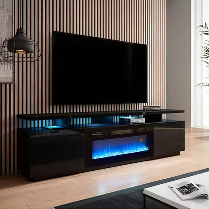 70 inch Elegant and Functional Electric Fireplace TV Stand with Modern Features - House Comfort