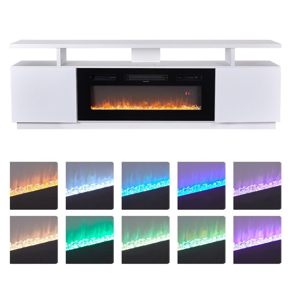70 inch Elegant and Functional Electric Fireplace TV Stand with Modern Features - House Comfort