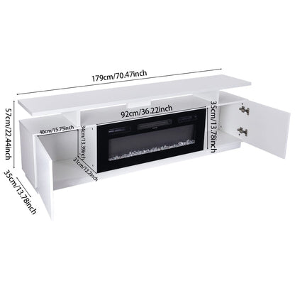 70 inch Elegant and Functional Electric Fireplace TV Stand with Modern Features - House Comfort