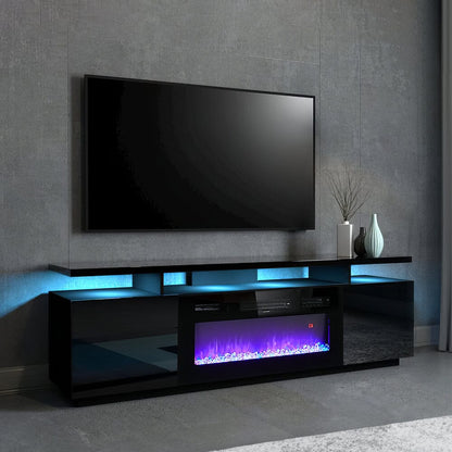70 inch Elegant and Functional Electric Fireplace TV Stand with Modern Features - House Comfort