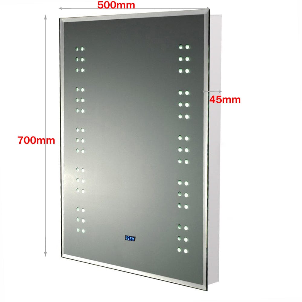 700x500 MM Rectangle Smart LED Touch Bathroom Mirror - House Comfort