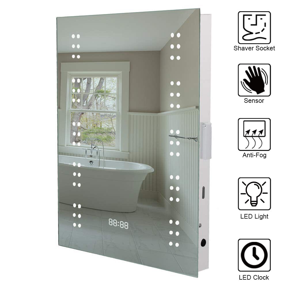 700x500 MM Rectangle Smart LED Touch Bathroom Mirror - House Comfort