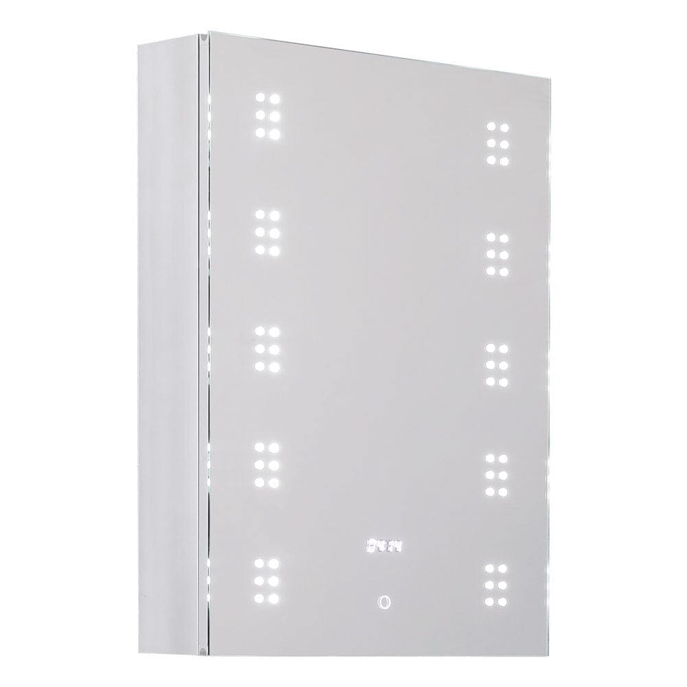 700x500MM LED Illuminated Mirror Cabinet with Shaver Socket&Demister Pad - House Comfort