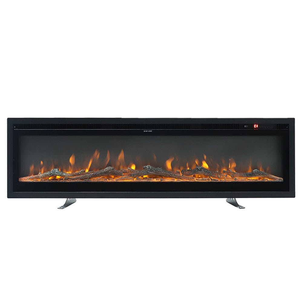 70/80/100 Inch Electric Fireplace with Remote 9 Flame Colours Freestanding Fireplaces - House Comfort