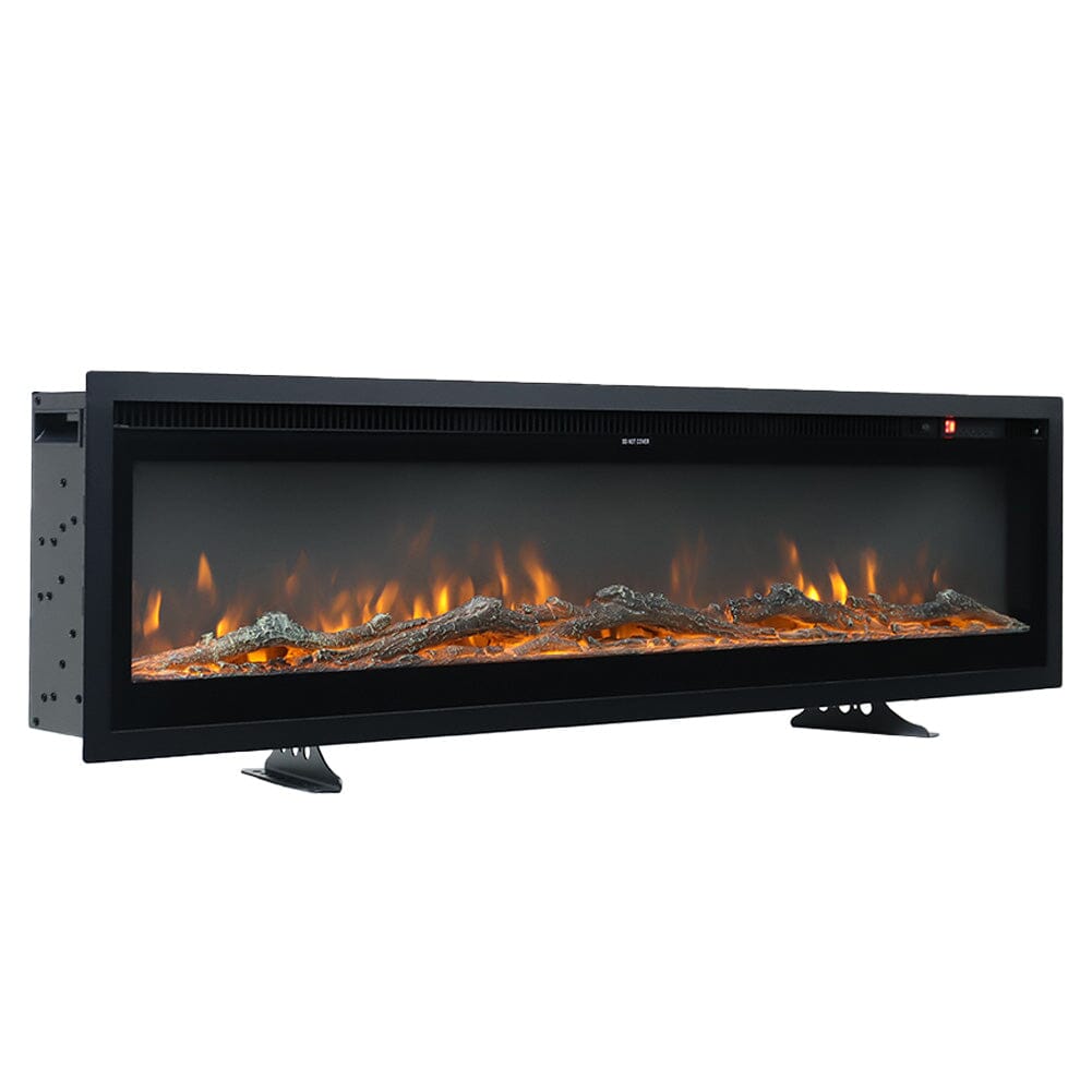 70/80/100 Inch Electric Fireplace with Remote 9 Flame Colours Freestanding Fireplaces - House Comfort