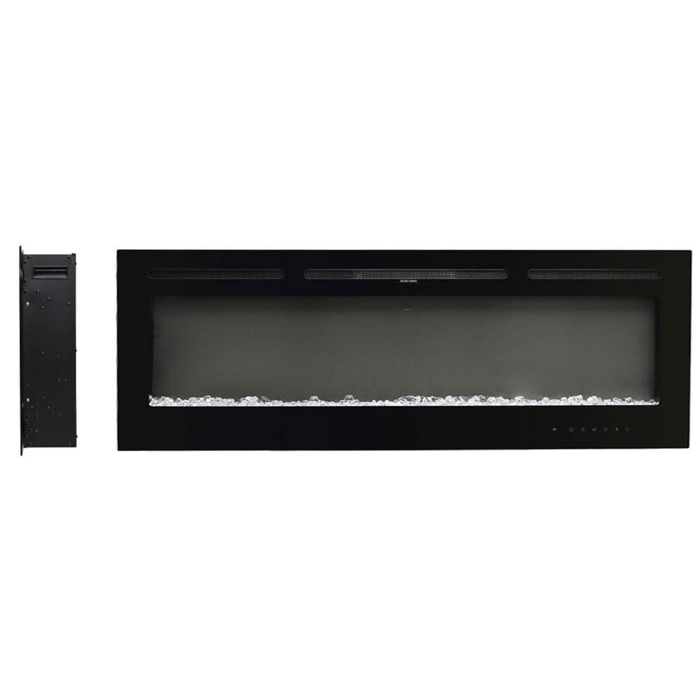70/80/100 Inch Inset Electric Fireplace Built - In Heater with 9 Flame Colour - House Comfort