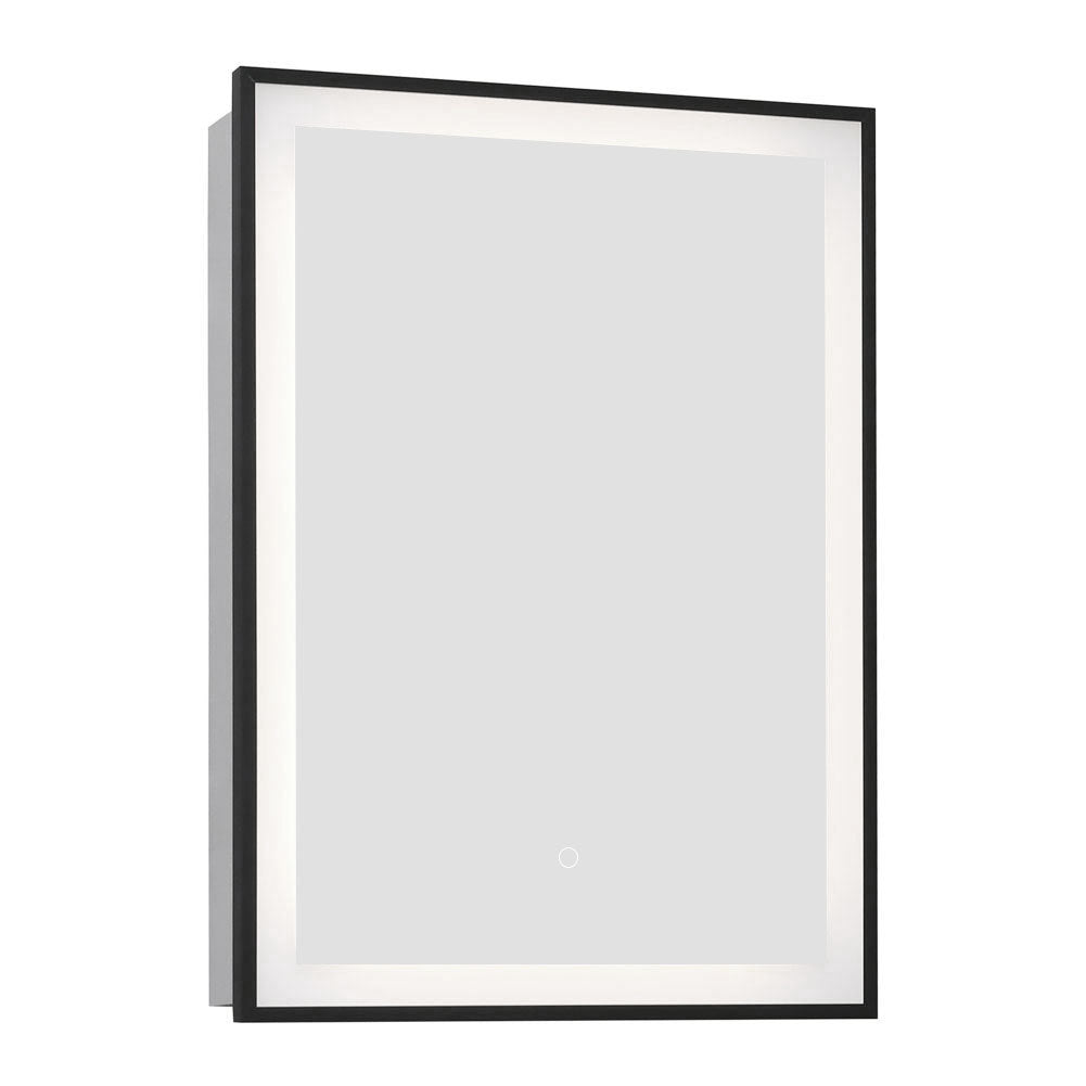 70cm Height LED Light Mirror Cabinet Single Door with Demister Film IP44 Frame - House Comfort