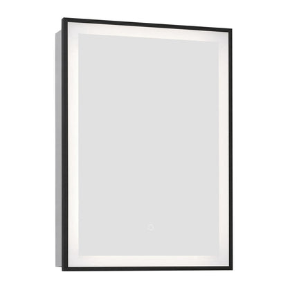 70cm Height LED Light Mirror Cabinet Single Door with Demister Film IP44 Frame - House Comfort