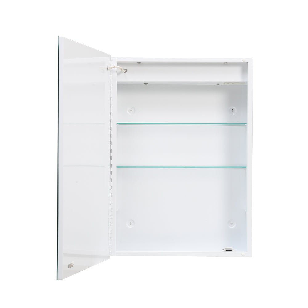 70cm Height Modern Rectangular LED Bathroom Mirror with Wall Mount Cabinet - House Comfort