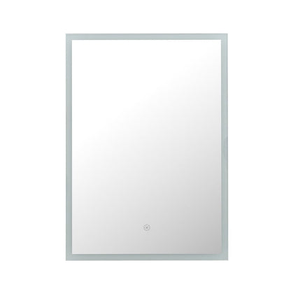 70cm Height Modern Rectangular LED Bathroom Mirror with Wall Mount Cabinet - House Comfort