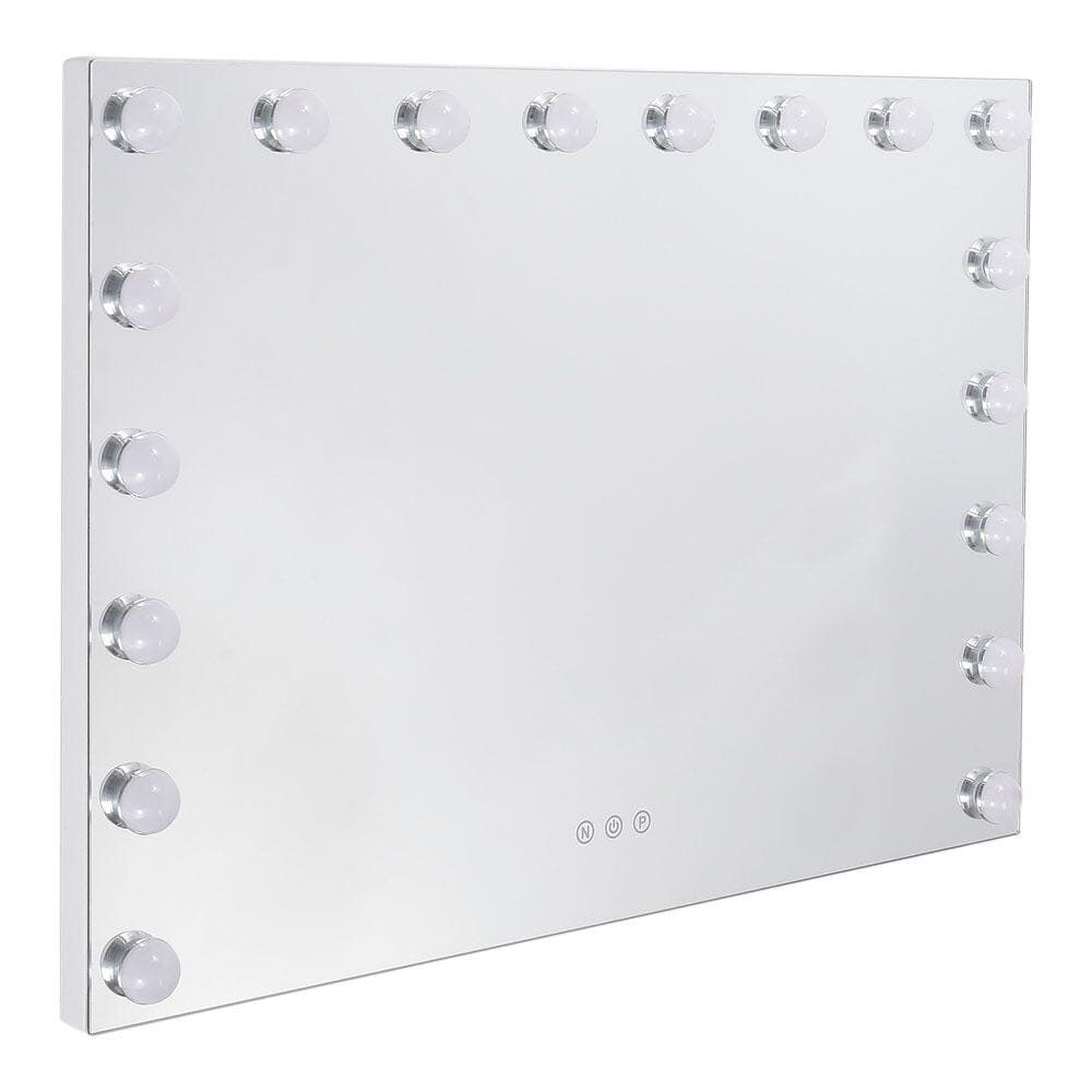 70cm W Rectangle Hollywood Vanity Mirror with 18 Dimmable LED Bulbs - House Comfort