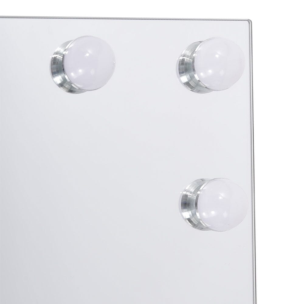 70cm W Rectangle Hollywood Vanity Mirror with 18 Dimmable LED Bulbs - House Comfort