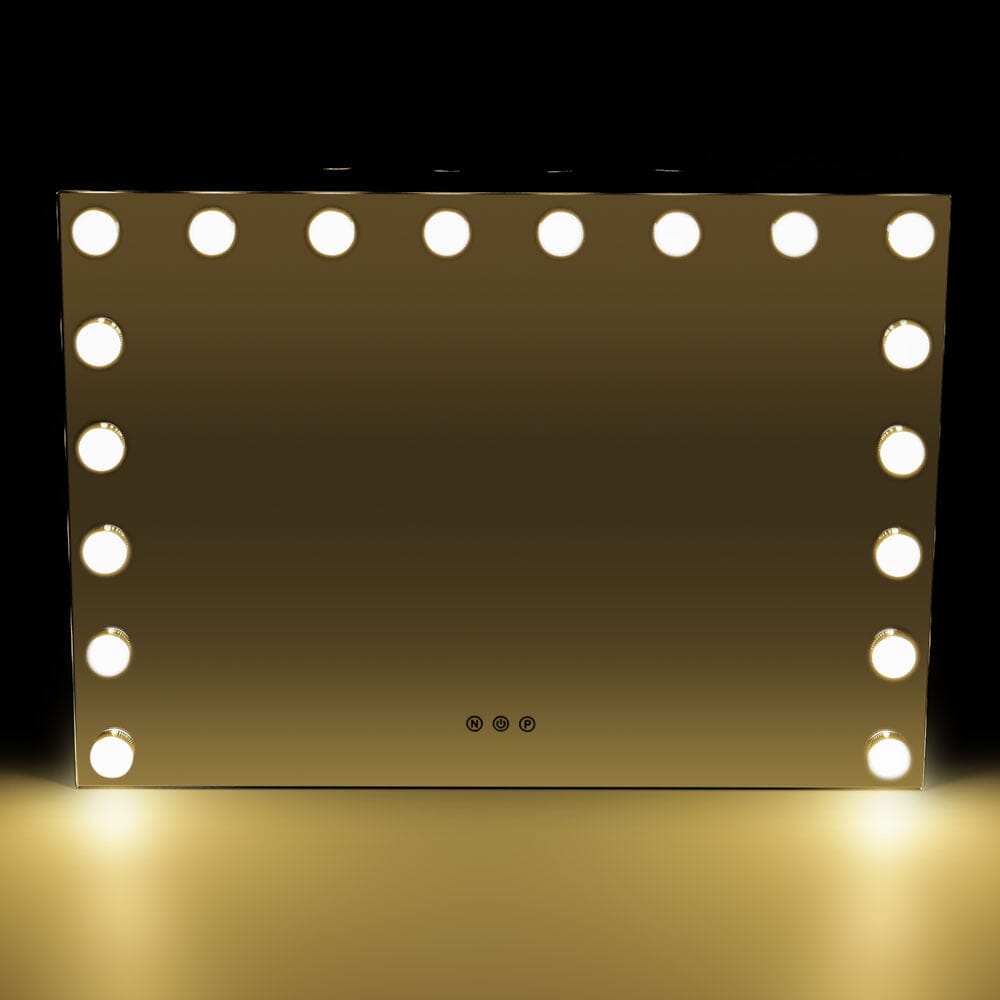 70cm W Rectangle Hollywood Vanity Mirror with 18 Dimmable LED Bulbs - House Comfort