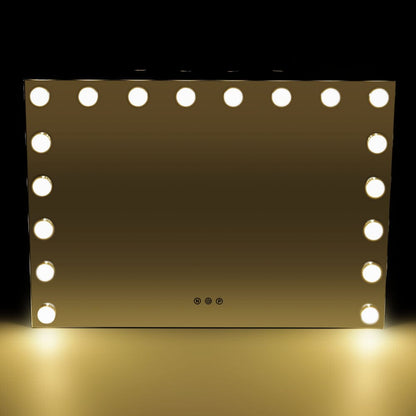 70cm W Rectangle Hollywood Vanity Mirror with 18 Dimmable LED Bulbs - House Comfort