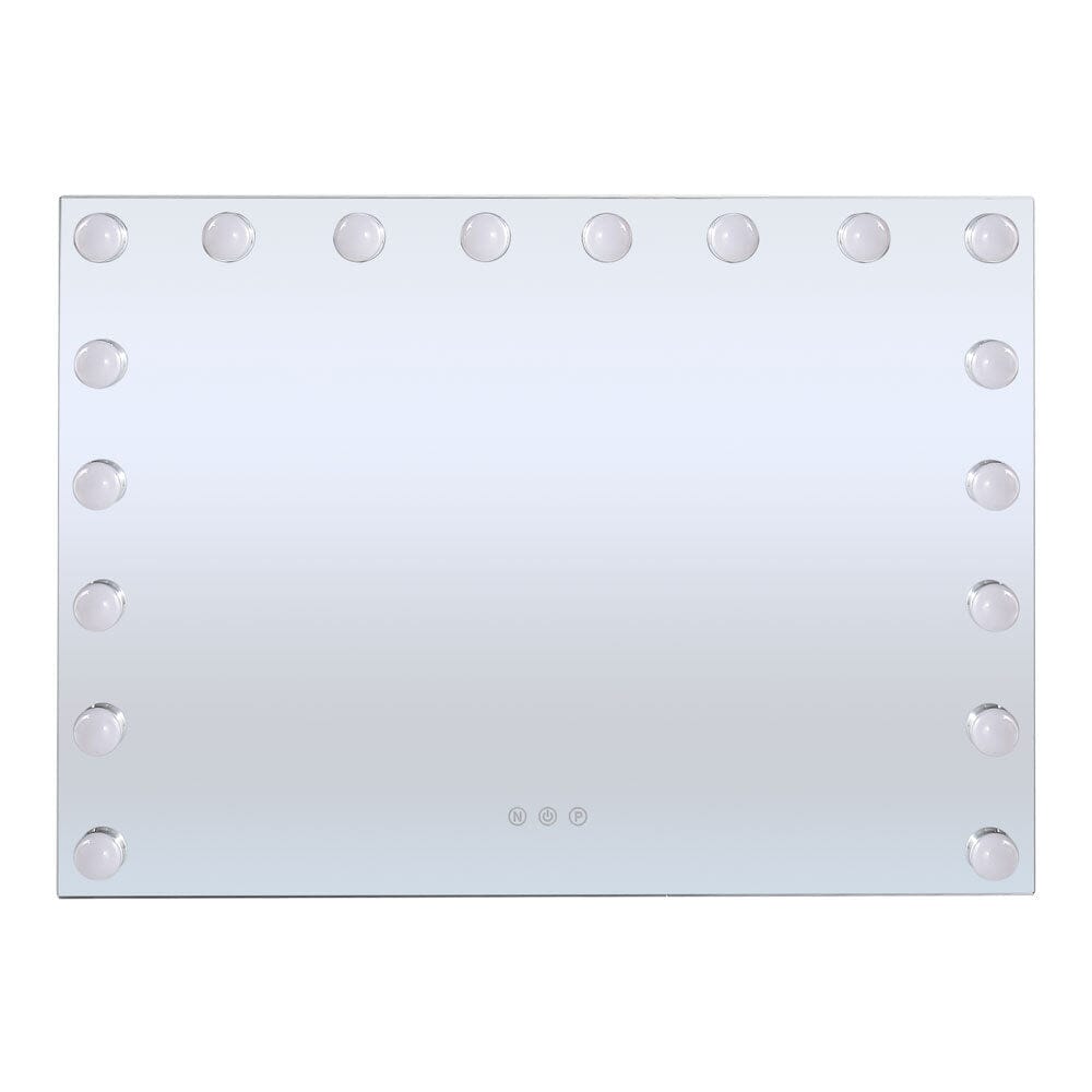 70cm W Rectangle Hollywood Vanity Mirror with 18 Dimmable LED Bulbs - House Comfort