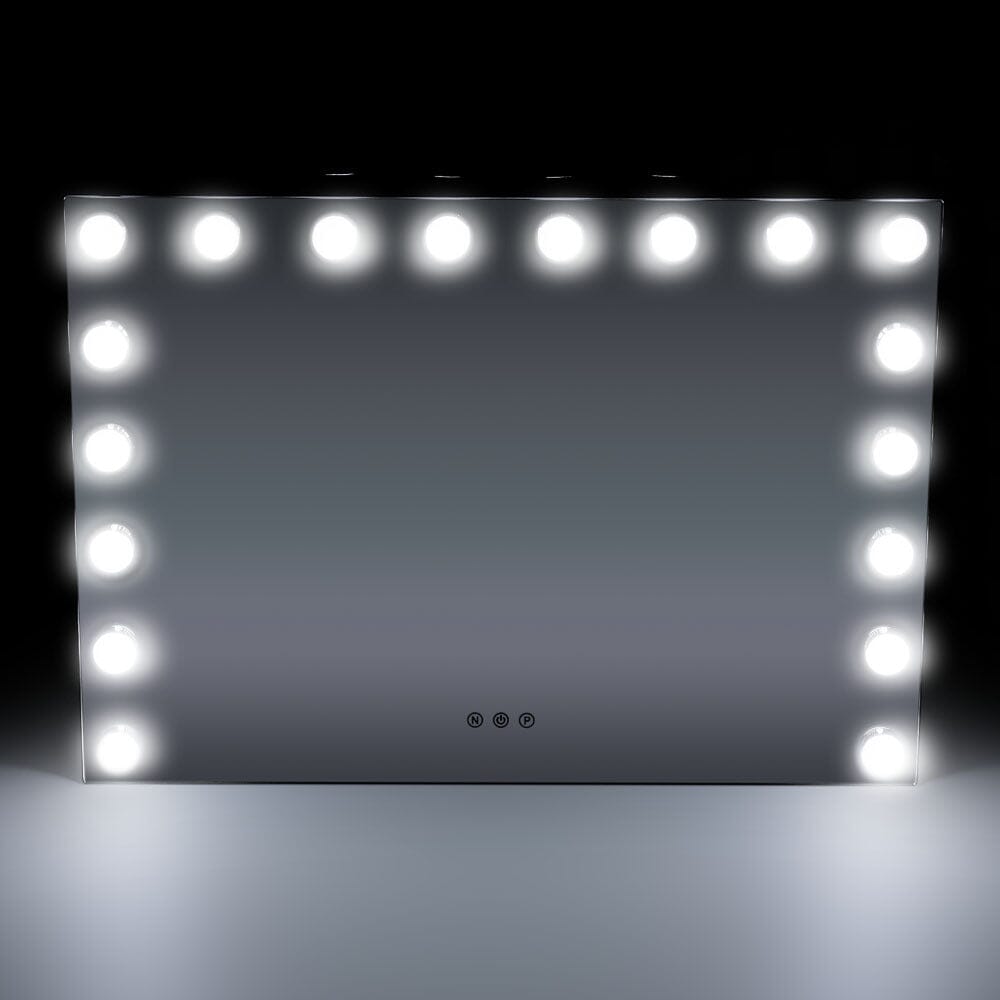70cm W Rectangle Hollywood Vanity Mirror with 18 Dimmable LED Bulbs - House Comfort