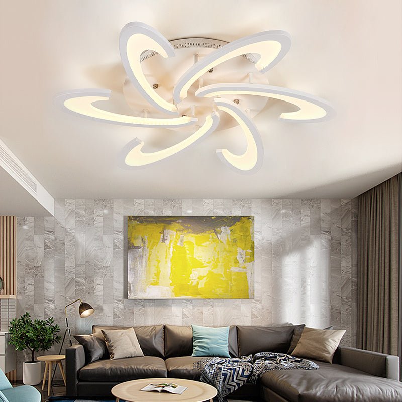73cm Dia. Modern LED Ceiling Light Acrylic Petal Pendant Lights - House Comfort