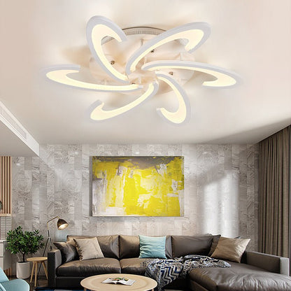 73cm Dia. Modern LED Ceiling Light Acrylic Petal Pendant Lights - House Comfort