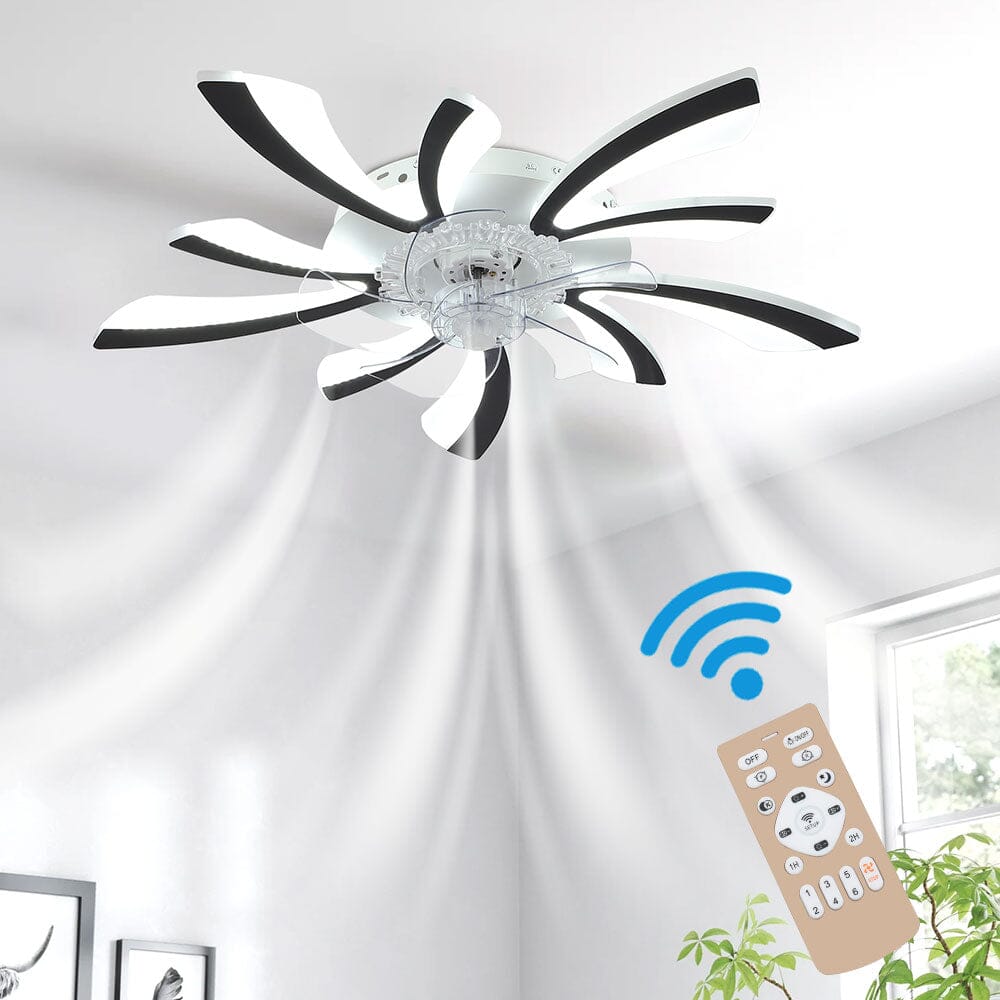 78cm Dia. Acrylic Creative Ceiling Fan with LED Lights - House Comfort