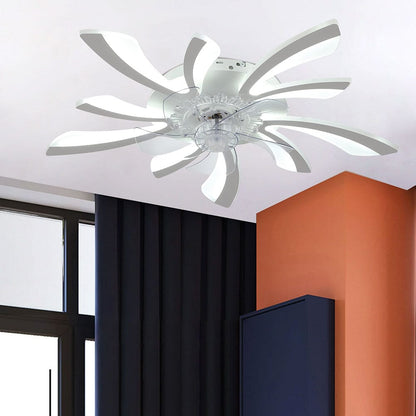78cm Dia. Acrylic Creative Ceiling Fan with LED Lights - House Comfort