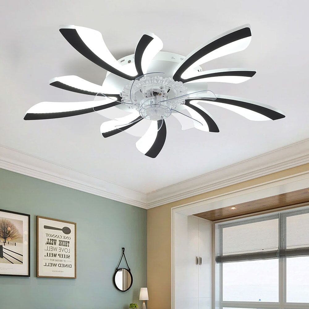 78cm Dia. Acrylic Creative Ceiling Fan with LED Lights - House Comfort