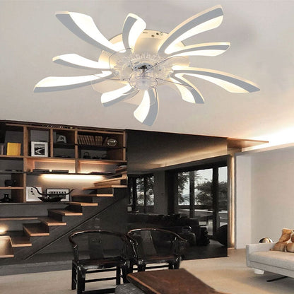 78cm Dia. Acrylic Creative Ceiling Fan with LED Lights - House Comfort