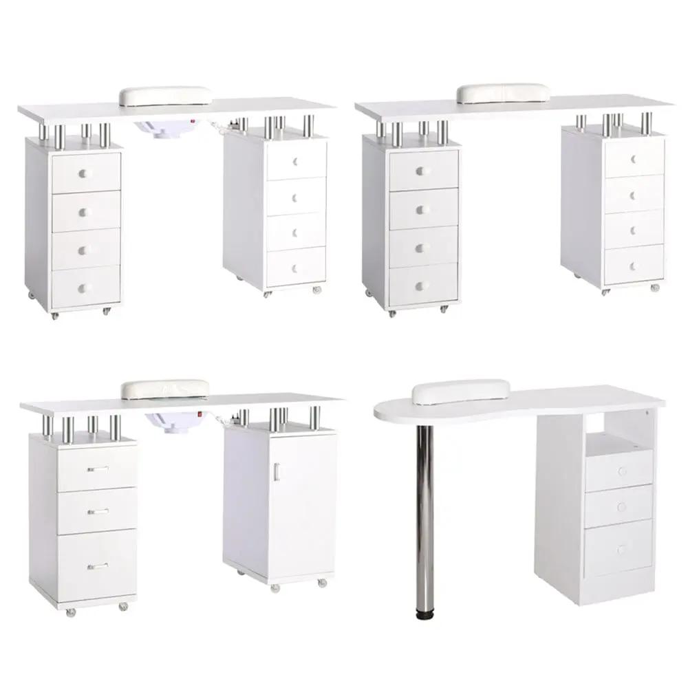 8 - drawer Manicure Station Nail Beauty Table on Wheels for Salons - House Comfort