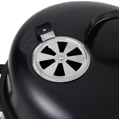 80 cm H 3 in 1 BBQ Charcoal Grill 3 Tier Smoker - House Comfort