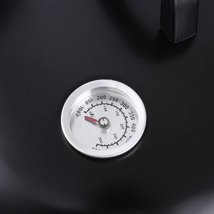 80 cm H 3 in 1 BBQ Charcoal Grill 3 Tier Smoker - House Comfort