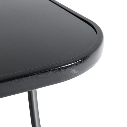 80/105cm Wide Square Garden Table Patio Outdoor Dining Table Coffee Bistro Table - House Comfort