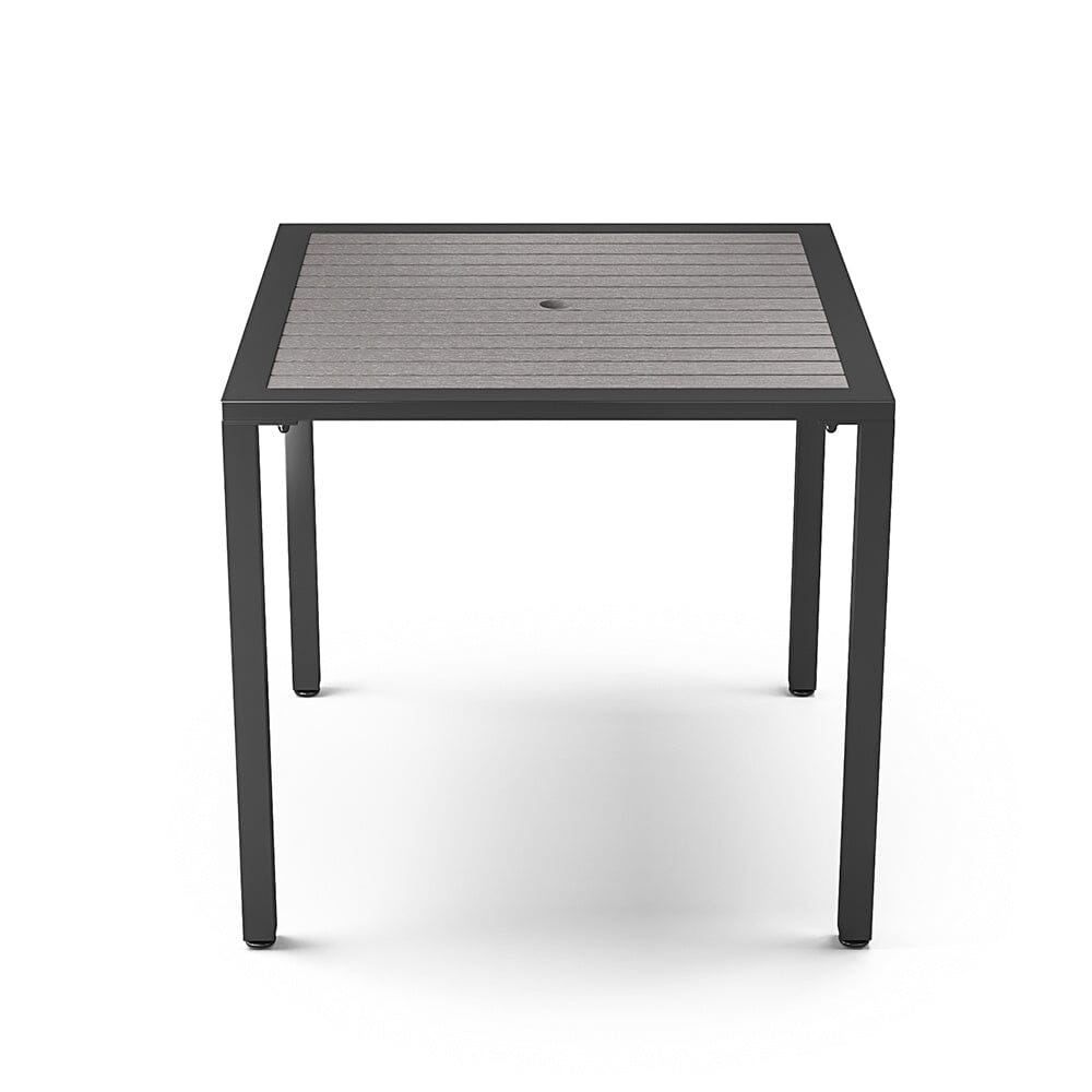 80/120/150cm Wide Rectangular Outdoor Dining Table with Parasol Hole - House Comfort