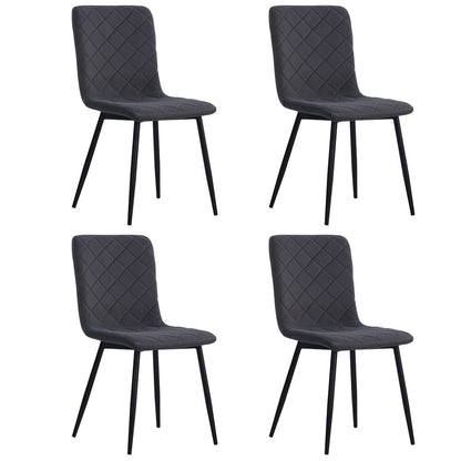 83cm Height Set of 4 Linen Upholstered Comfy Dining Chairs - House Comfort