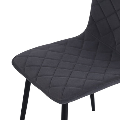 83cm Height Set of 4 Linen Upholstered Comfy Dining Chairs - House Comfort