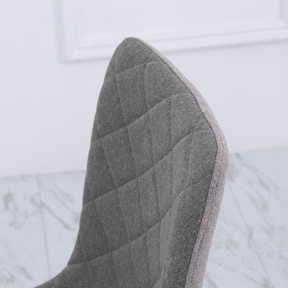 83cm Height Set of 4 Linen Upholstered Comfy Dining Chairs - House Comfort