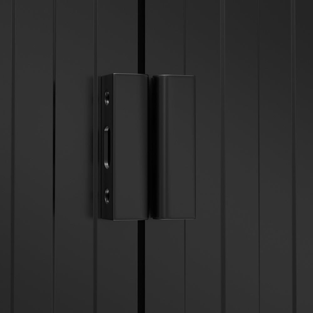 8.5X4ft/ 8.5X6ft Metal Garden Bike Sheds Storage Shed with Lockable Sliding Doors - House Comfort